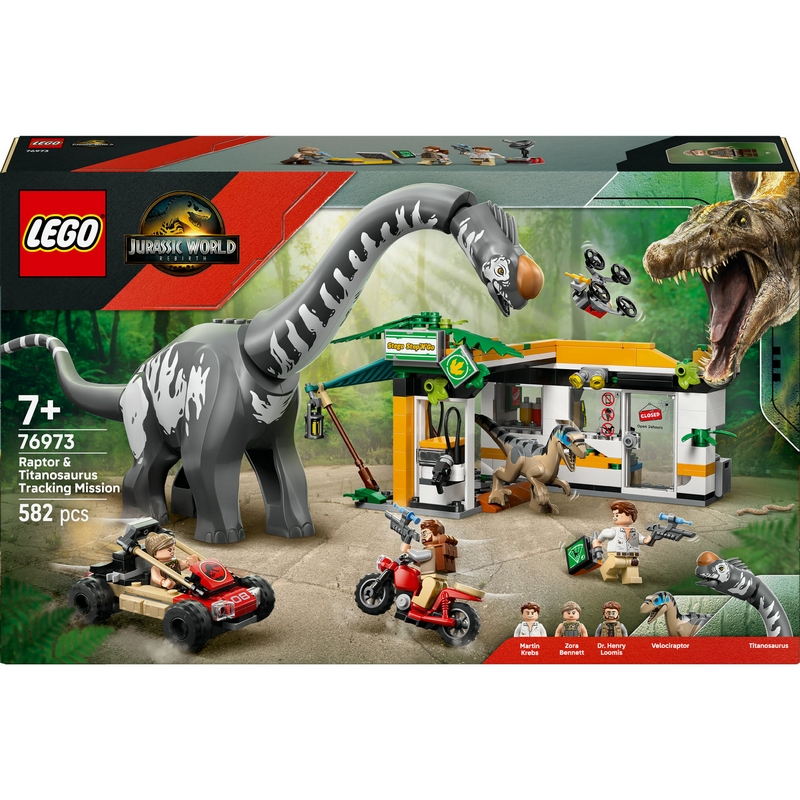 LEGO Jurský svet 76973 Naháňačka titanosaura a raptora